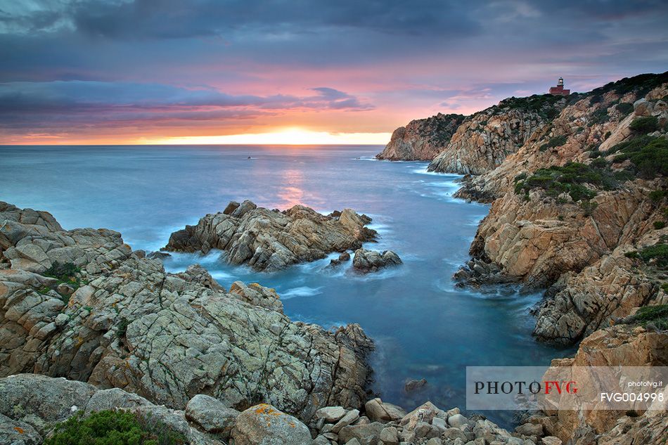 A hidden corner between the rocks always gives the picturesque sunsets at Chia (Domus de Maria)