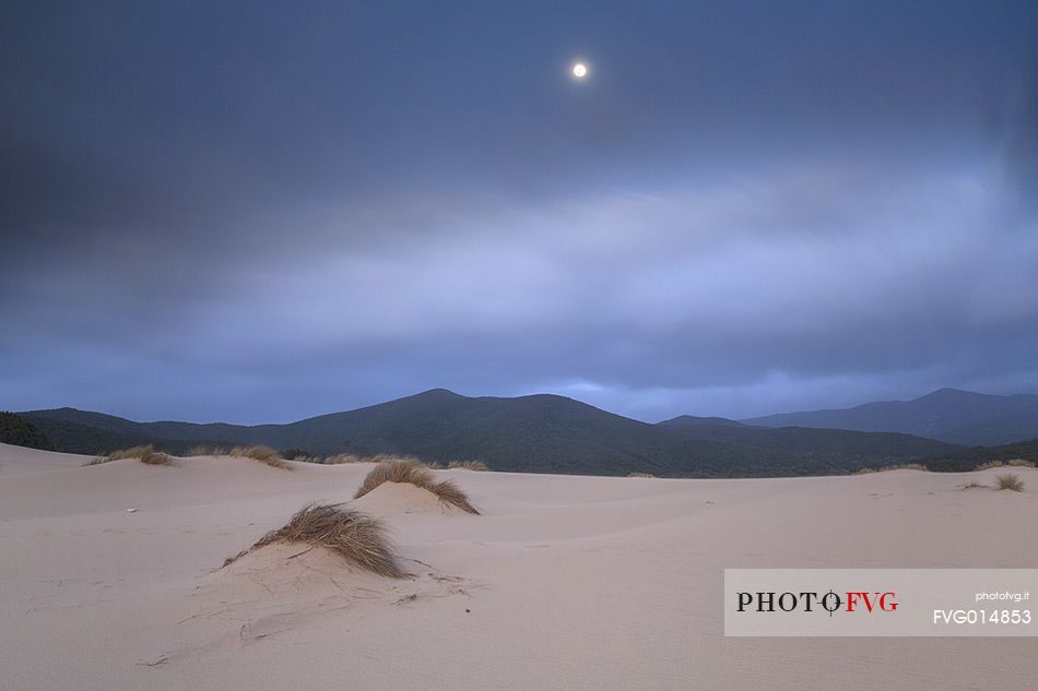 Piscinas, the colors of a warm sunset, the dunes, the desert of Sardinia, the juniper trees, a place full of magic, unique in the Mediterranean, Arbus, Sardegna