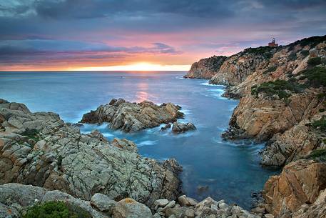 A hidden corner between the rocks always gives the picturesque sunsets at Chia (Domus de Maria)
