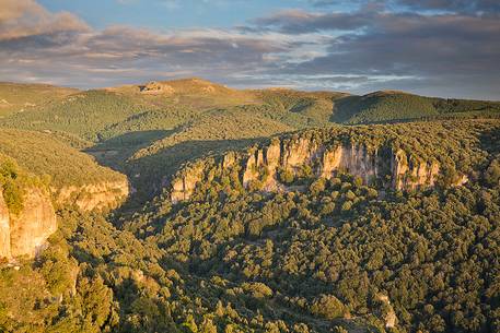 Sardinian hinterland. Barbagia of Seulo towards Sadali village.