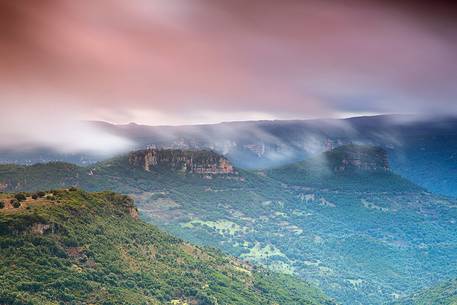 Landscape from Monte Perdedu in the Barbagia of Seulo (Sardinia)