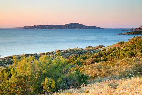 The Island of Spargi at sunset (Gallura - Sardinia)