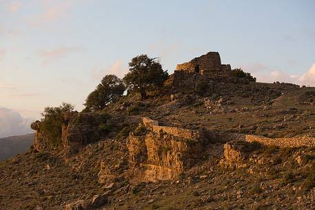 Nuraghe Ardasai (Barbagia) taken at sunset, perched in a lovely location and strategically perfect.