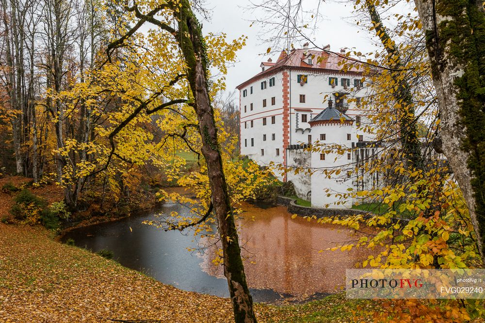 Autumn in the Sneznik Castle, Notranjska, Slovenia