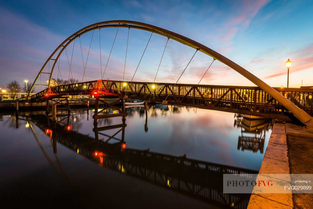 Marano Lagunare at twilight, Friuli Venezia Giulia, Italy