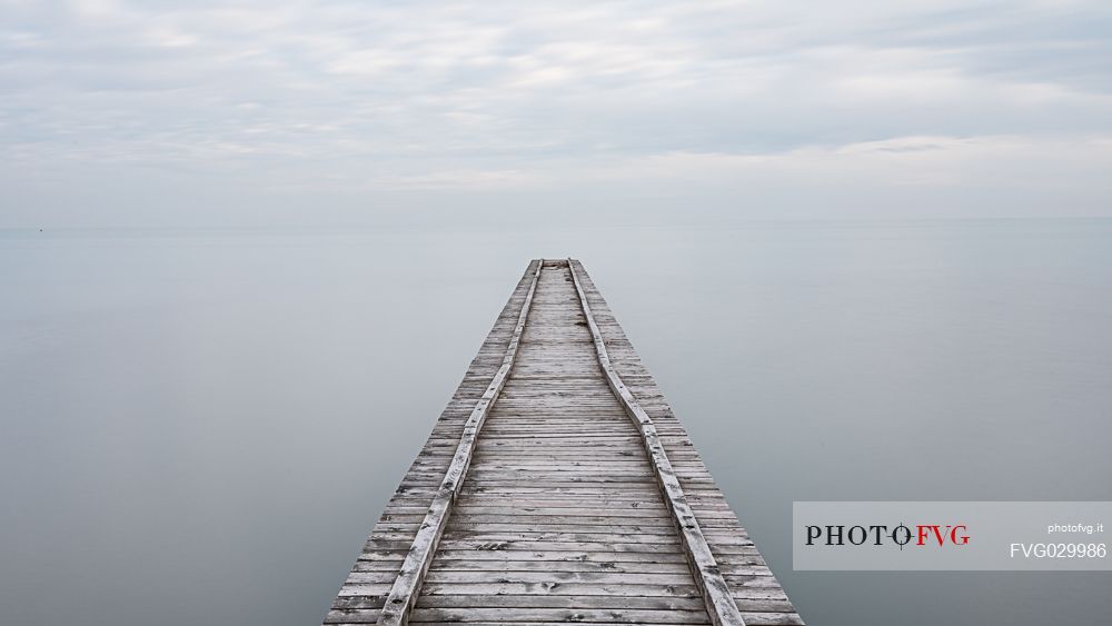 Pier to infinity, Lido di Jesolo, Venice, Italy.