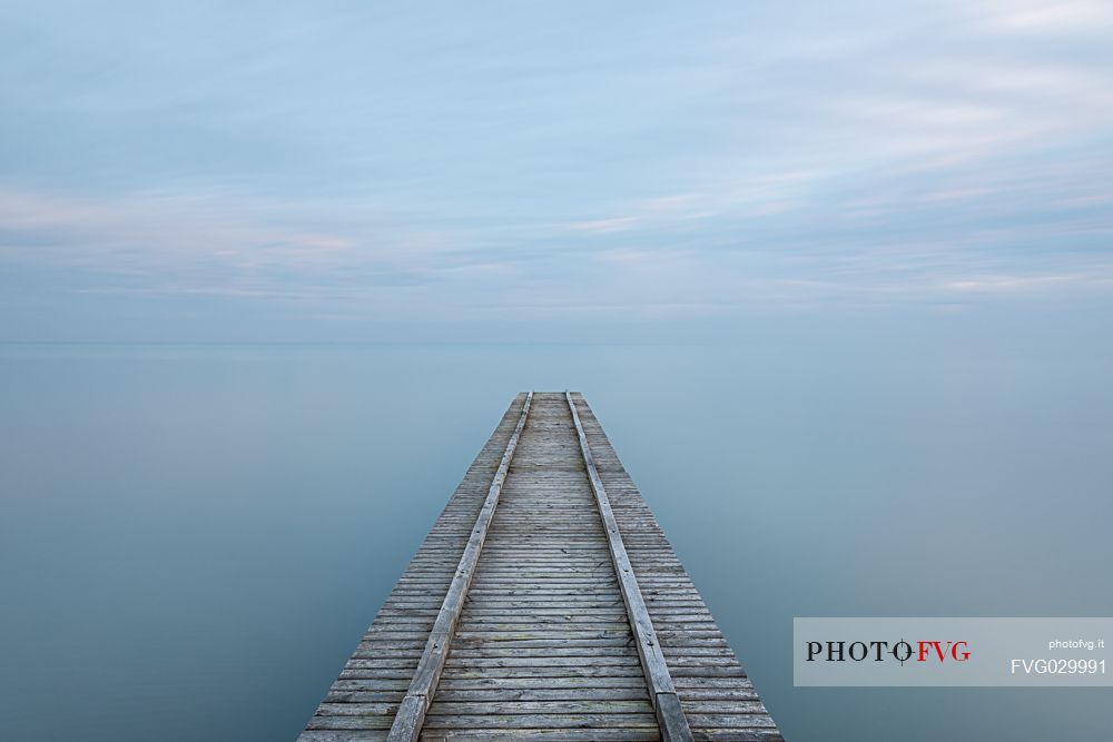 Pier to infinity, Lido di Jesolo, Venice, Italy.