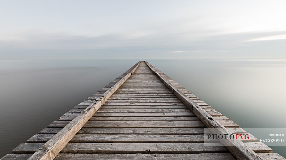 Pier to infinity, Lido di Jesolo, Venice, Italy.