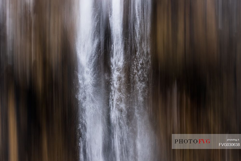 Detail of waterfall in the Plitvice Lakes National Park, Lika-Senj County, Karlovac County, Croatia.