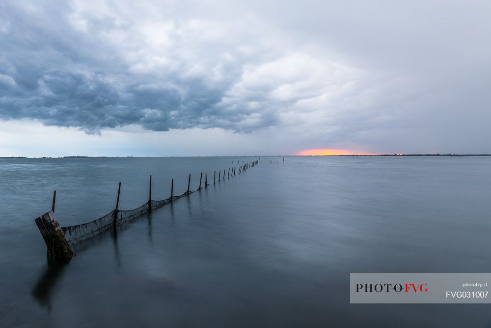 Estuary of the river Aussa Corno, San Giorgio di Nogaro, Marano Lagoon, Friuli Venezia Giulia, Italy. 