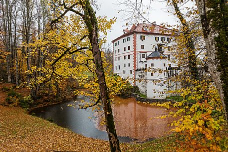 Autumn in the Sneznik Castle, Notranjska, Slovenia