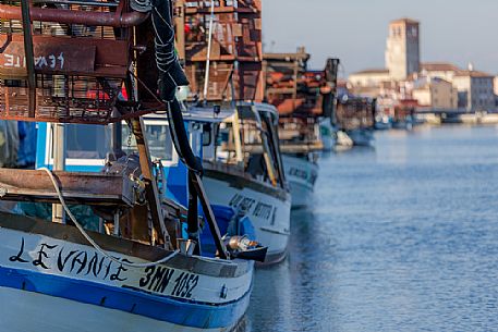 Harbour of Marano Lagunare, Friuli Venezia Giulia, Italy