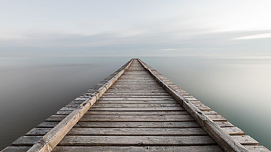 Pier to infinity, Lido di Jesolo, Venice, Italy.