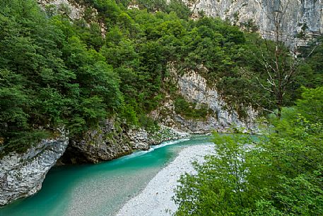 Forra del Cellina natural reserve, dolomites friulane, Friuli Venezia Giulia, Italy.