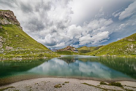 The Wolayersee lake, Lesachtal, Carinthia, Austria.
