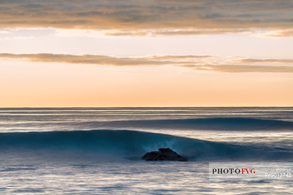 Sunrise by Playa Matagorda, Puerto del Carmen, Lanzarote, Canary islands, Spain, Europe