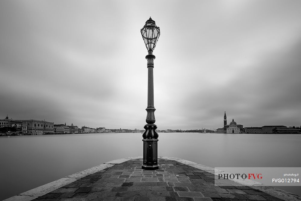 View of the historic palaces of Venice from Punta della Dogana, Venice, Italy, Europe