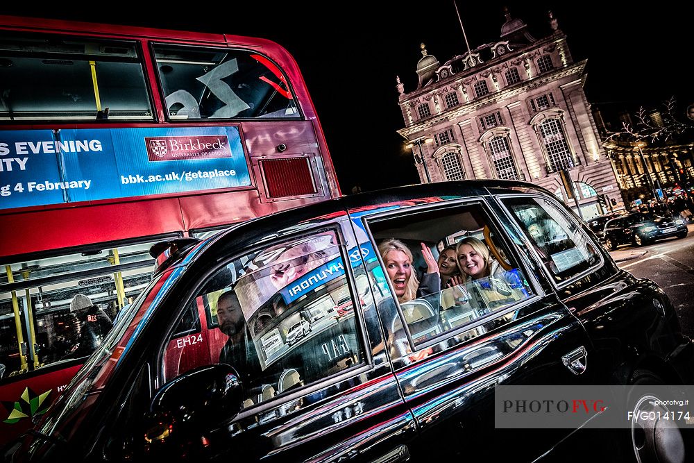 Night life in Piccadilly Circus, London, United Kingdom, Europe