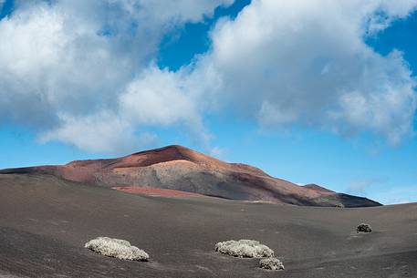 Volcano in the Tymanfaya national park, Lanzarote, Canary islands, Spain, Europe