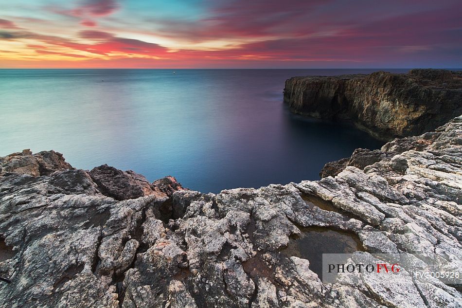 The cliffs of Capo Murro di Porco, Plemmirio Natural Reserve