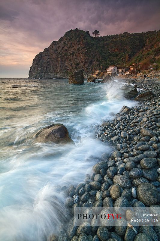 Sunset at Marinella Beach in Palmi