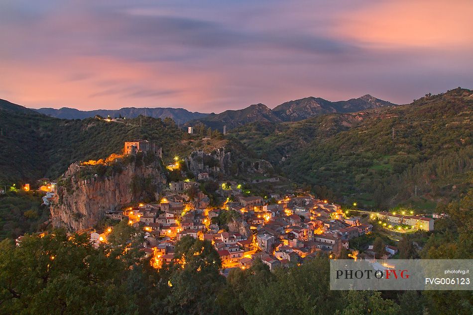 Palizzi at sunset