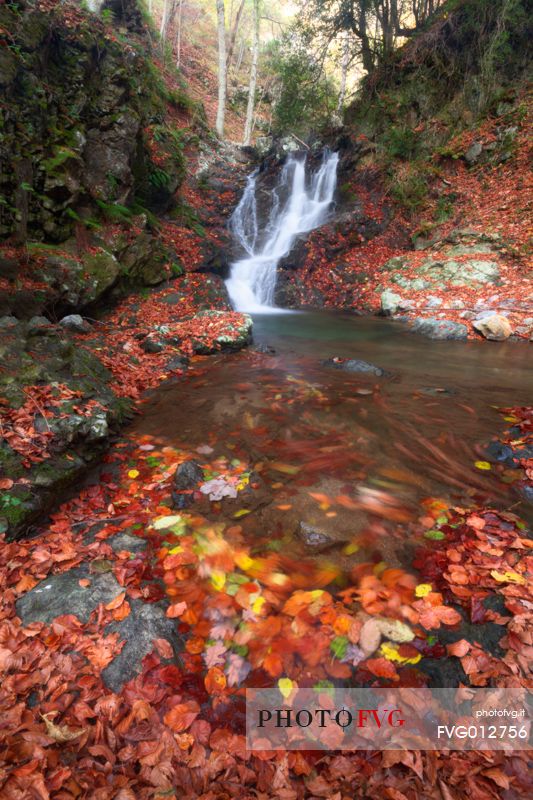 Faggi Waterfall in fall