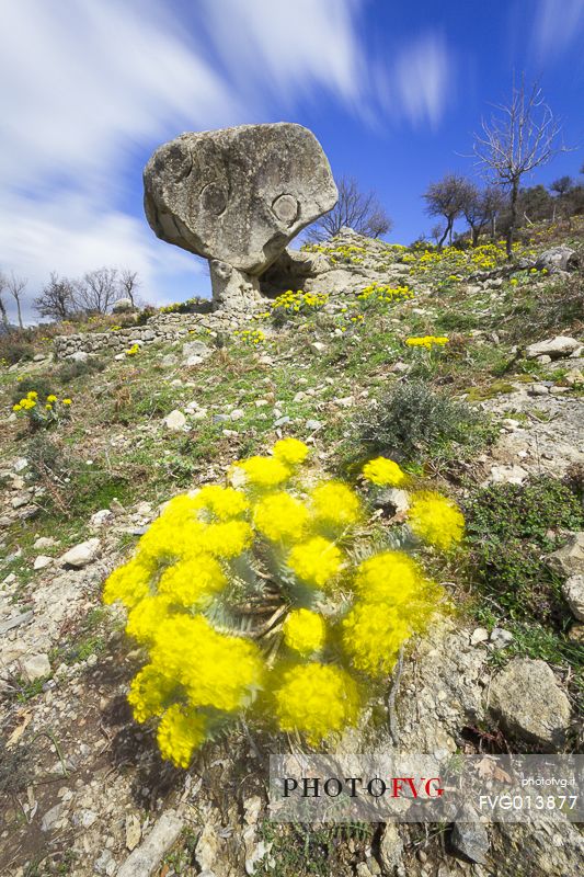 La Rocca Del Drago illuminated by the light of a spring afternoon