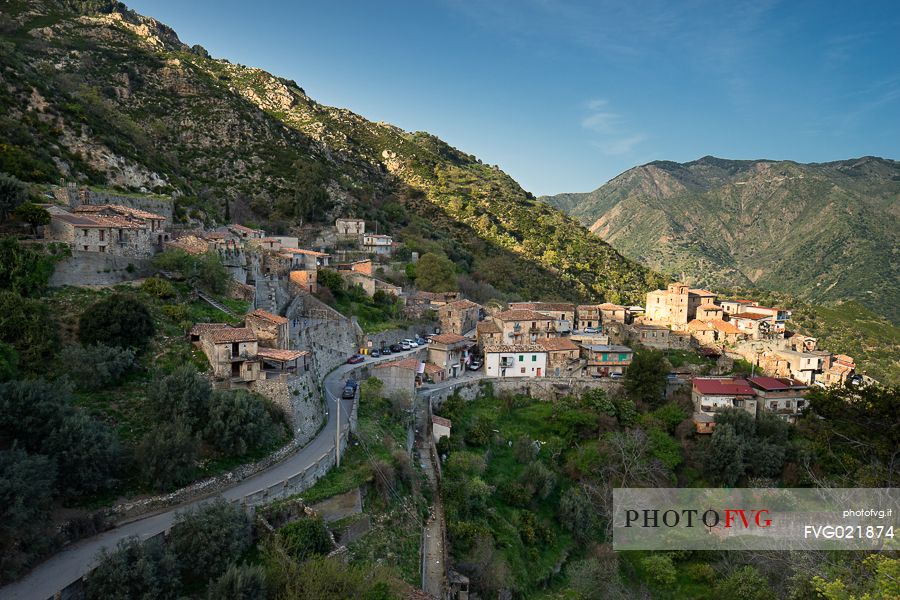 Old village of Gallician, Amendolea valley, Aspromonte, Calabria, Italy