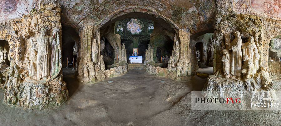 Piedigrotta church near Pizzo Calabro, Calabria, Italy