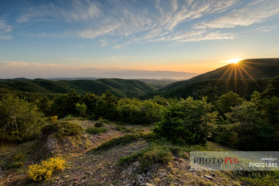 Sunset in the Aspromonte National Park, Calabria, Italy