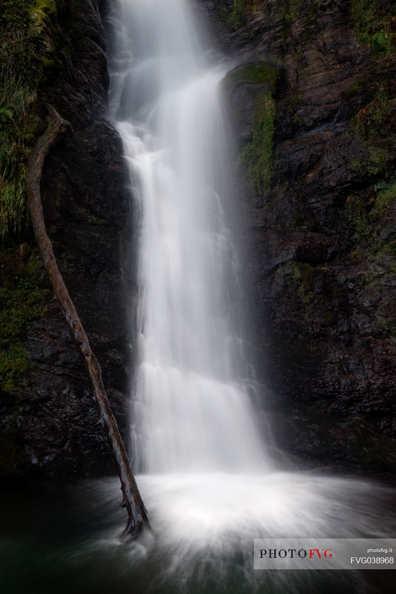 Long exposure at the Mundo waterfall, Aspromonte national park, Calabria, Italy, Europe