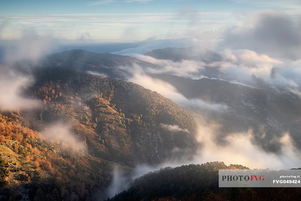 Autumn atmospheres in the Madonna valley, Aspromonte National Park, Calabria, Italy, Europe