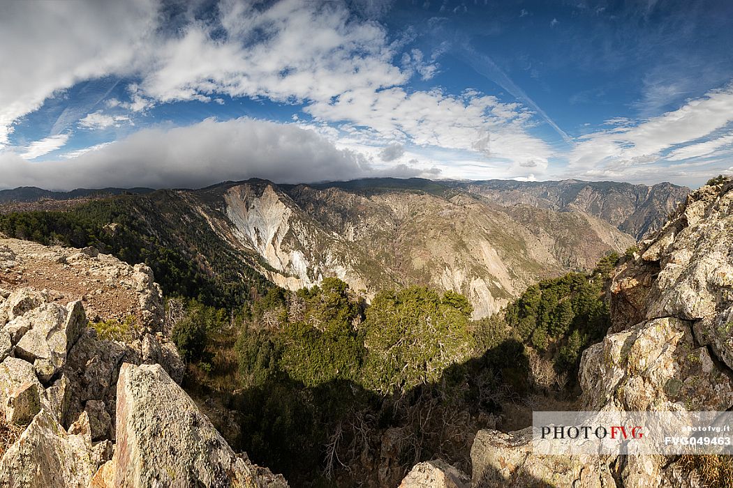 The Landslide Colella, near Roccaforte Del Greco is the largest in Europe, Calabria, Italy, Europe, Aspromonte