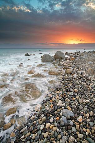 Sunset at Palizzi BeachAfrico Cliff