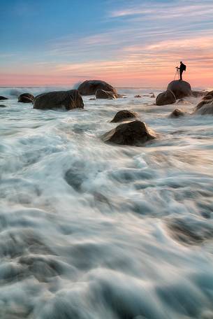 Sunset at Palizzi BeachAfrico Cliff