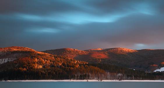 The magic of Sila National Parl photographed in snowy winter