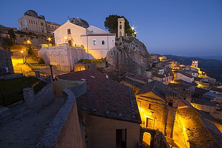 Bova Superiore at blue hour