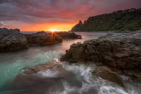 Sunset at Capo Vaticano, Calabria, Italy