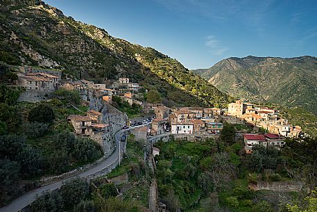 Old village of Gallician, Amendolea valley, Aspromonte, Calabria, Italy