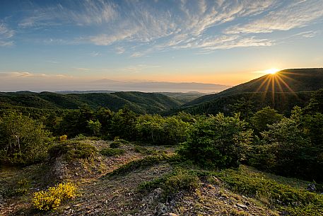 Sunset in the Aspromonte National Park, Calabria, Italy Sunset in the Aspromonte National Park, Calabria, Italy