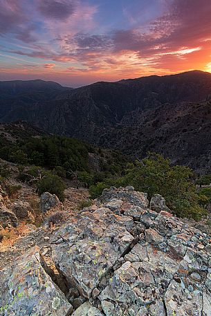 Sunset in the Aspromonte National Park, Calabria, Italy Sunset in the Aspromonte National Park, Calabria, Italy