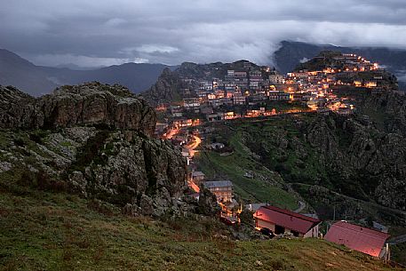 Roccaforte Del Greco in a foggy day