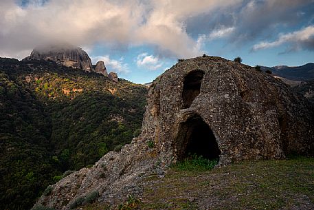 Pietra Cappa, the largest monolith in Europe, megalith near Natile Vecchio, Aspromonte national park, Calabria, Italy, Europe