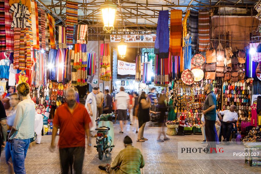 Frenzy and colors of the souks