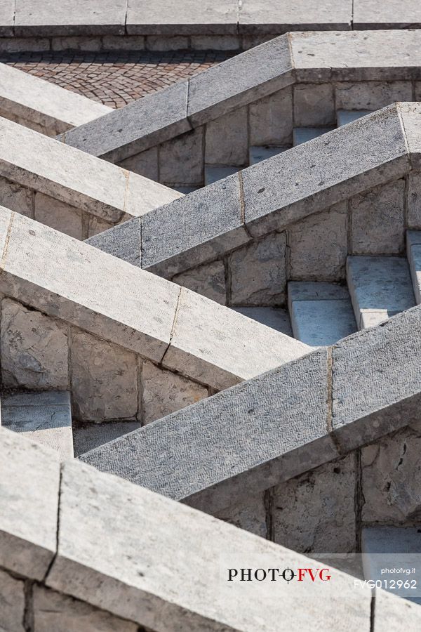 Steps of the monument au fallen Cima Grappa