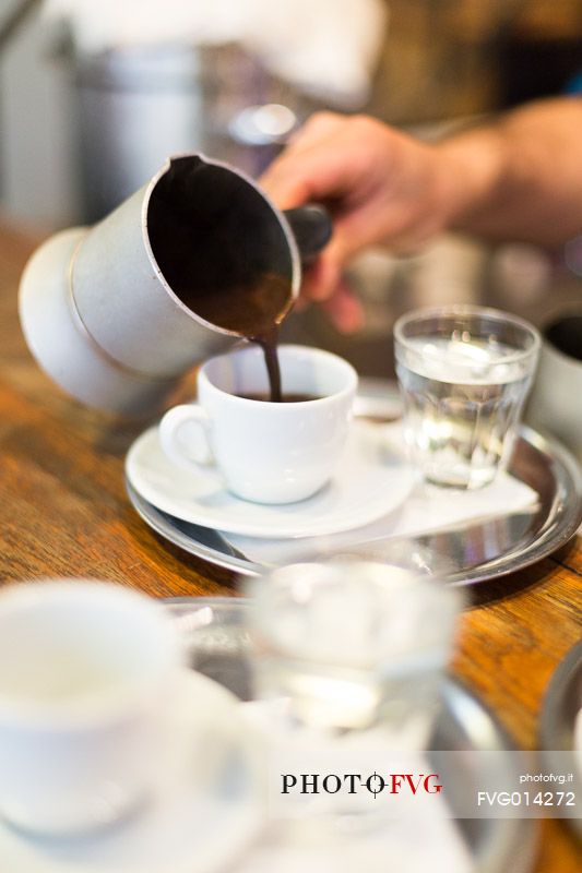 The typical turkish coffee