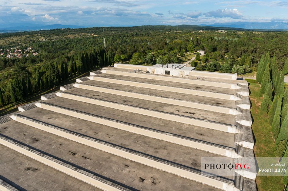 Military Memorial of Redipuglia, aerial view