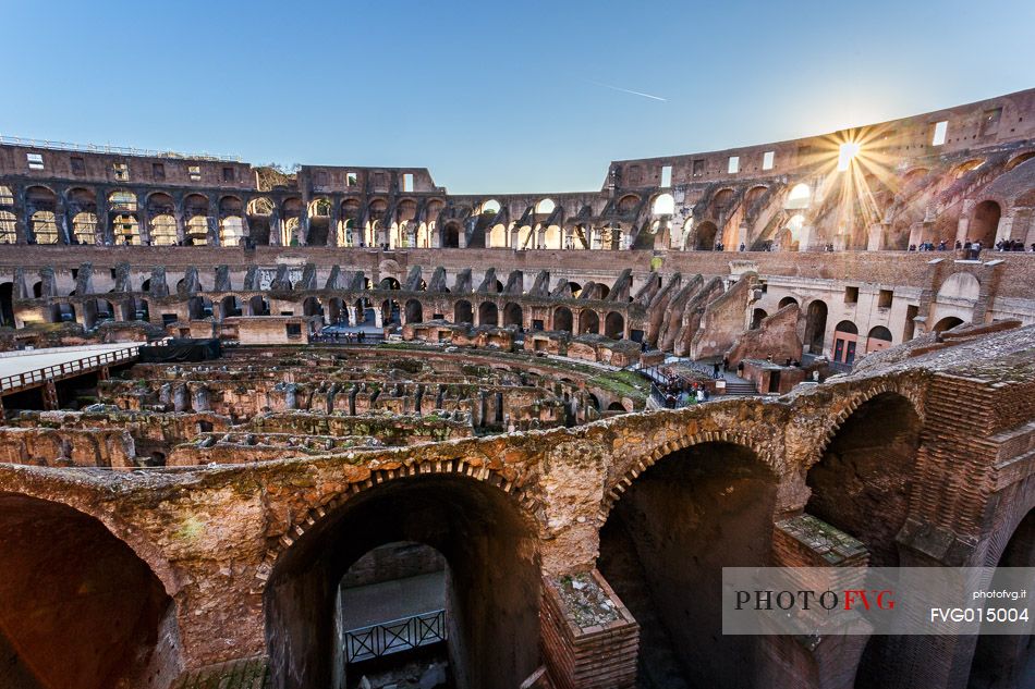 Colosseum at sunset