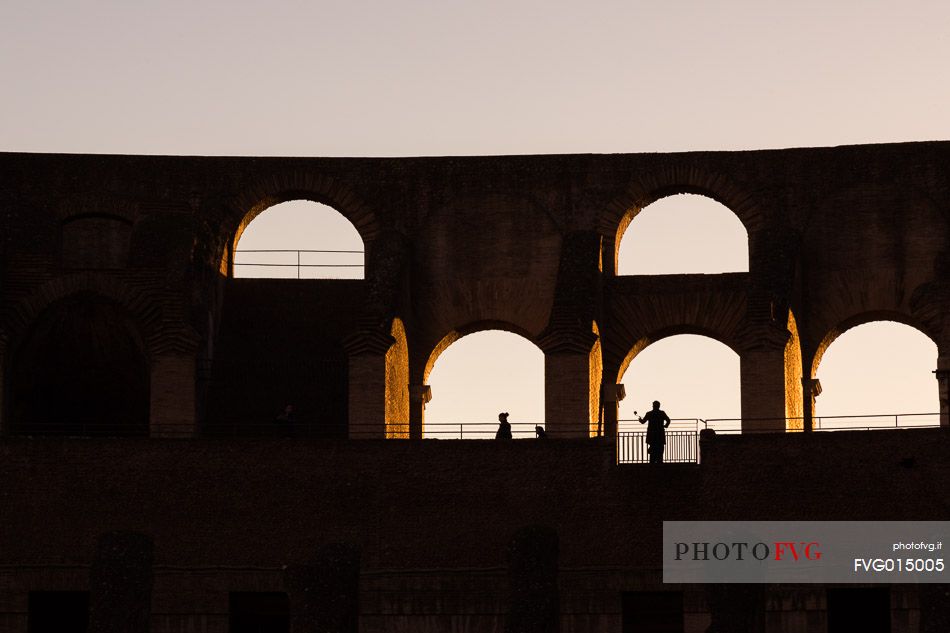 Colosseum at sunset